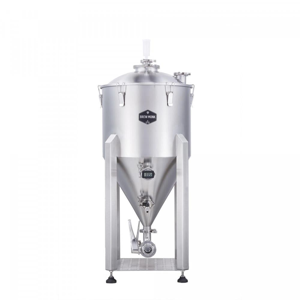 Brew Monk C40 konisk gjæringstank 40L i rustfritt stål med 60° bunn og digitalt termometer.