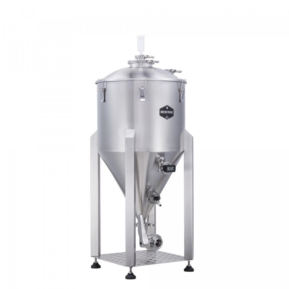 Brew Monk C40 konisk gjæringstank i rustfritt stål, 40L, med digitalt termometer og tappekran.
