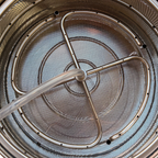 Brew Monk® Mash og Sparge Water Manifold i rustfritt stål, 28,5 cm, med slangekobling.