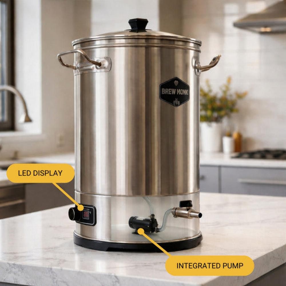 Brew Monk® S25 Skyllevannsvarmer – Integrert pumpe 22 L