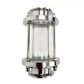 Brew Monk 1,5" TC inline siktglass i rustfritt stål for visuell flowkontroll.