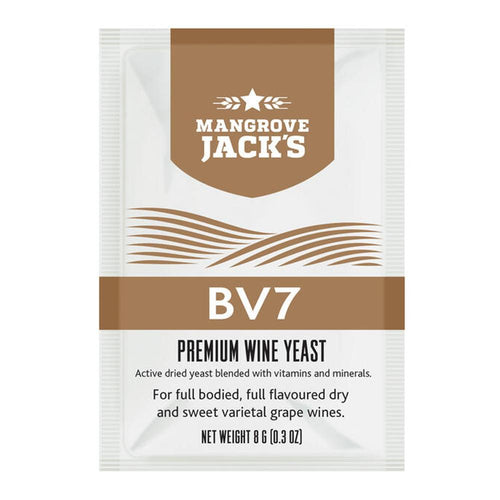 Mangrove Jack's BV7 Premium Wine Yeast 8g – vingjær for fyldige viner