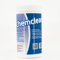 Chemclean 2 kg kraftig basisk vaskemiddel i hvit beholder med blå etikett.