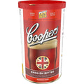 Coopers English Bitter ølsett 1.7kg for 23L hjemmebrygg, rød og hvit boks.