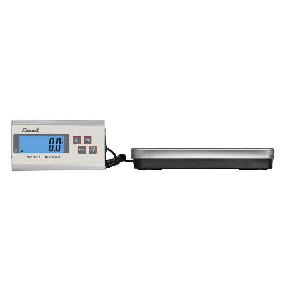 Digital vekt 120kg med rustfri stålplattform og ekstern skjerm.