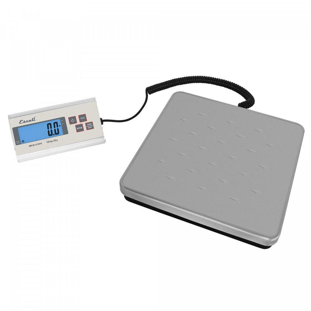 Escali digital vekt 120kg med rustfri stålplattform og ekstern display.