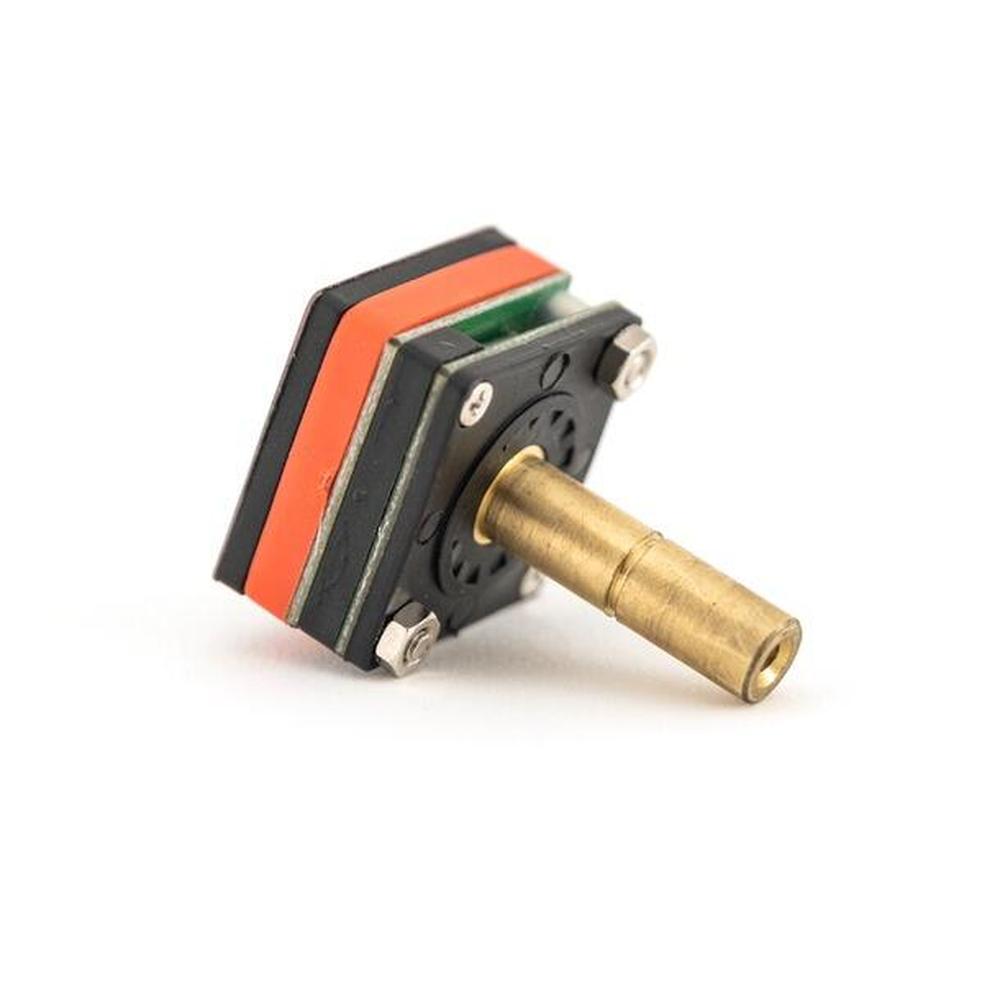 Digitalt manometer med 8mm DuoTight tilkobling, svart og oransje design, for gass.