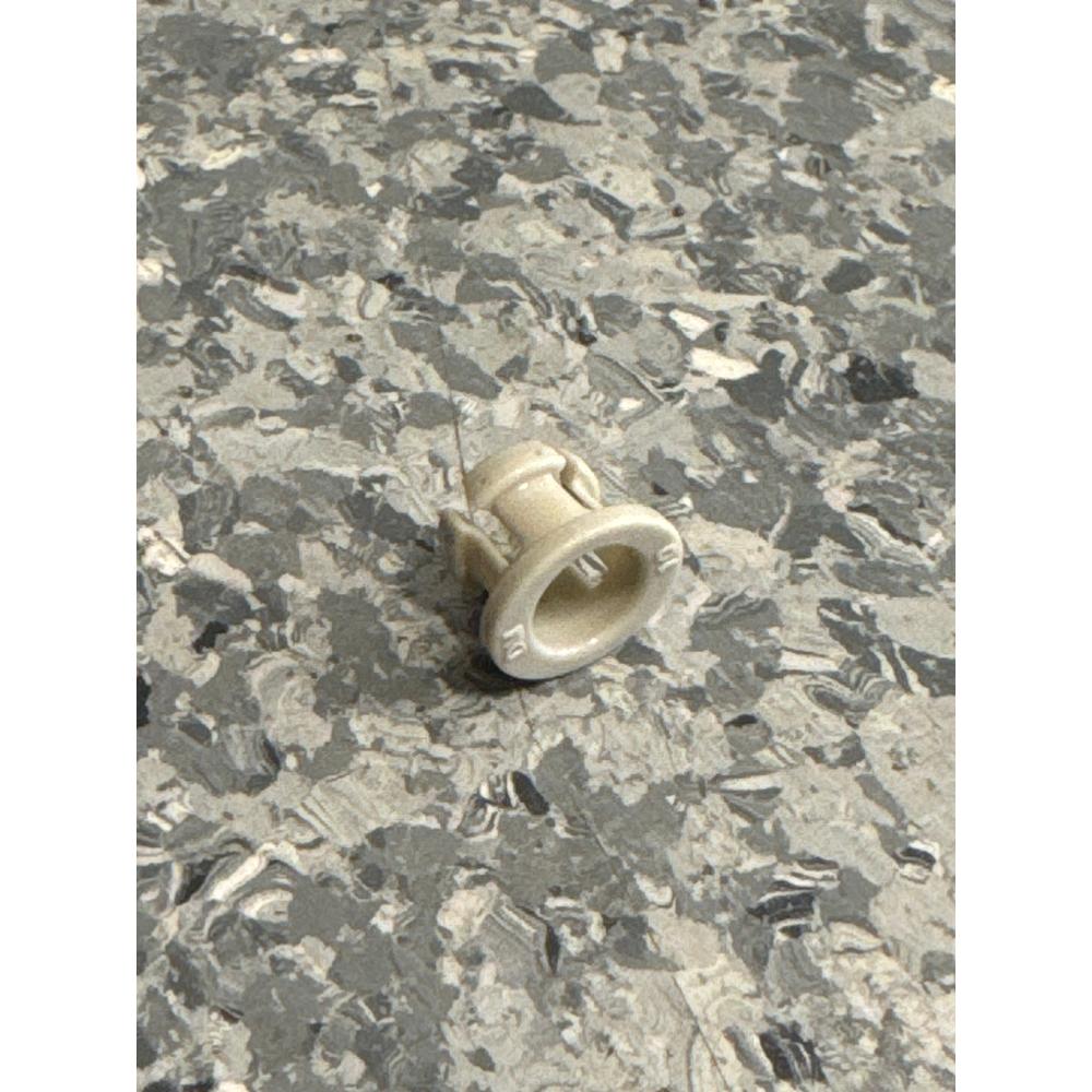 DMfit krage reservedel for push-fit kobling, lys grå acetal.