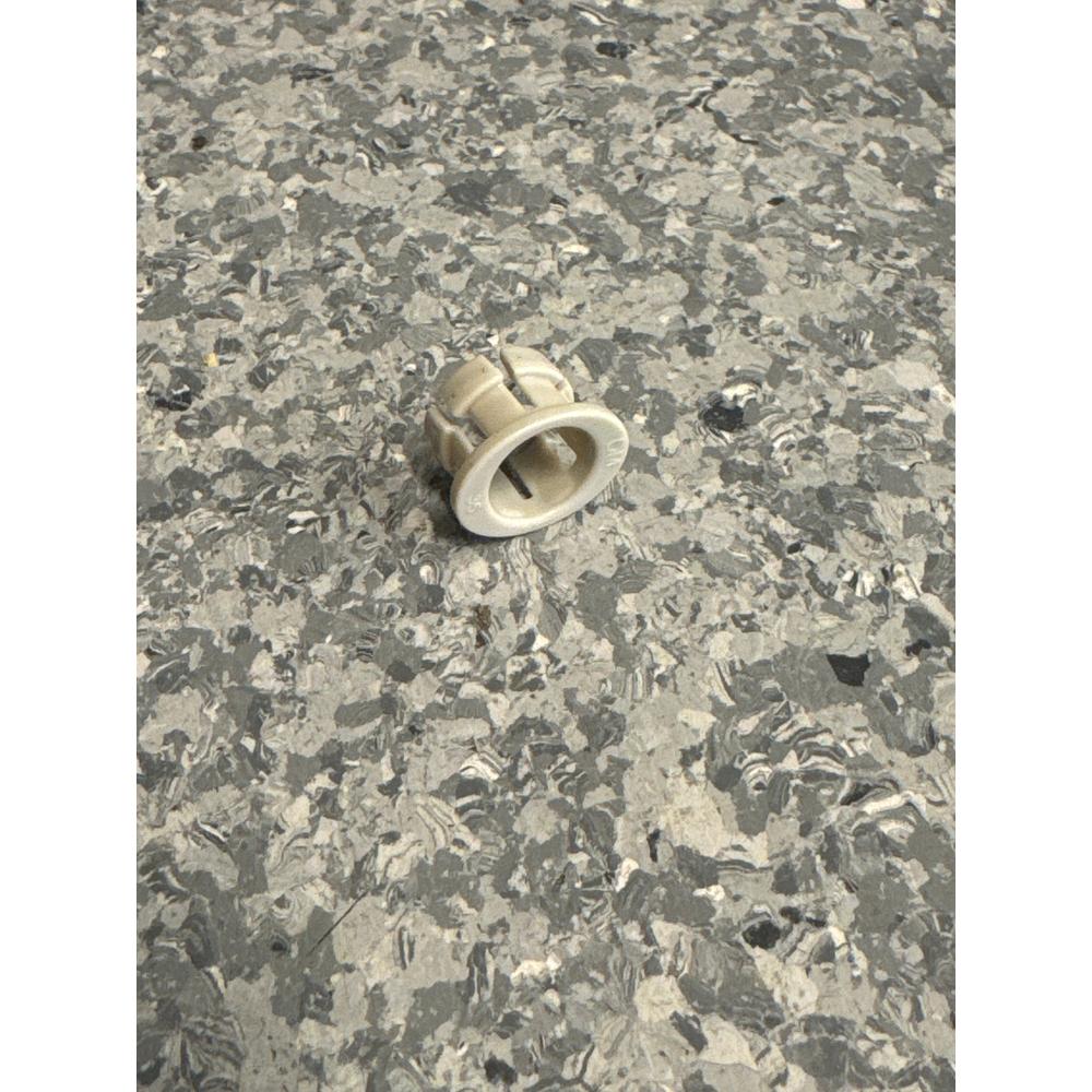 DMfit krage reservedel for push-fit kobling, hvit acetal (POM) plast.