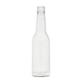 Klar 0,33L Longneck glassflaske for cider/brus, med 26mm kapselåpning.