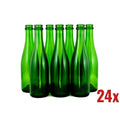 24 grønne 375 ml geuze/champagneflasker med 29mm kapsel, tåler 16 bar trykk.