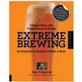Bok: Extreme Brewing av Sam Calagione, oransje omslag med ølglass og forfatterbilde.