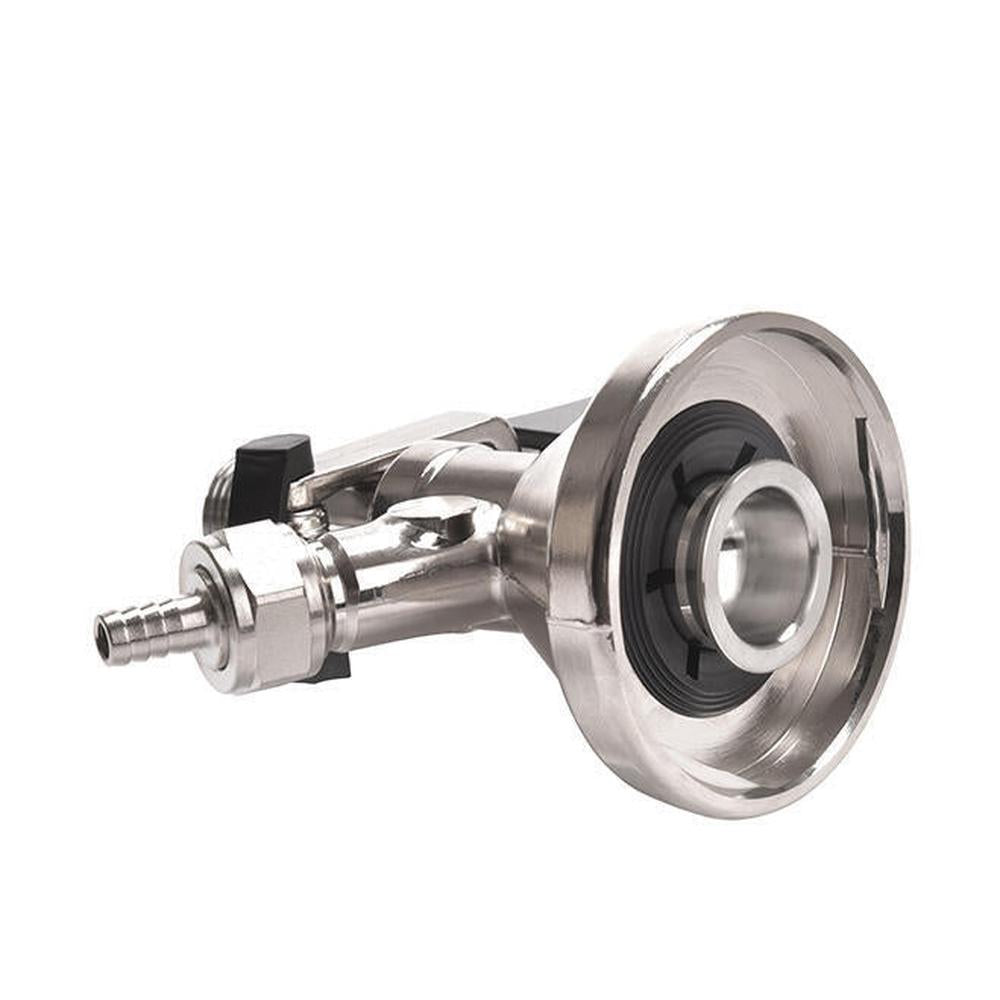 Micro Matic Fatkobling G-type i sølvmetall med 5/8" gjenger, for stabil tapping.