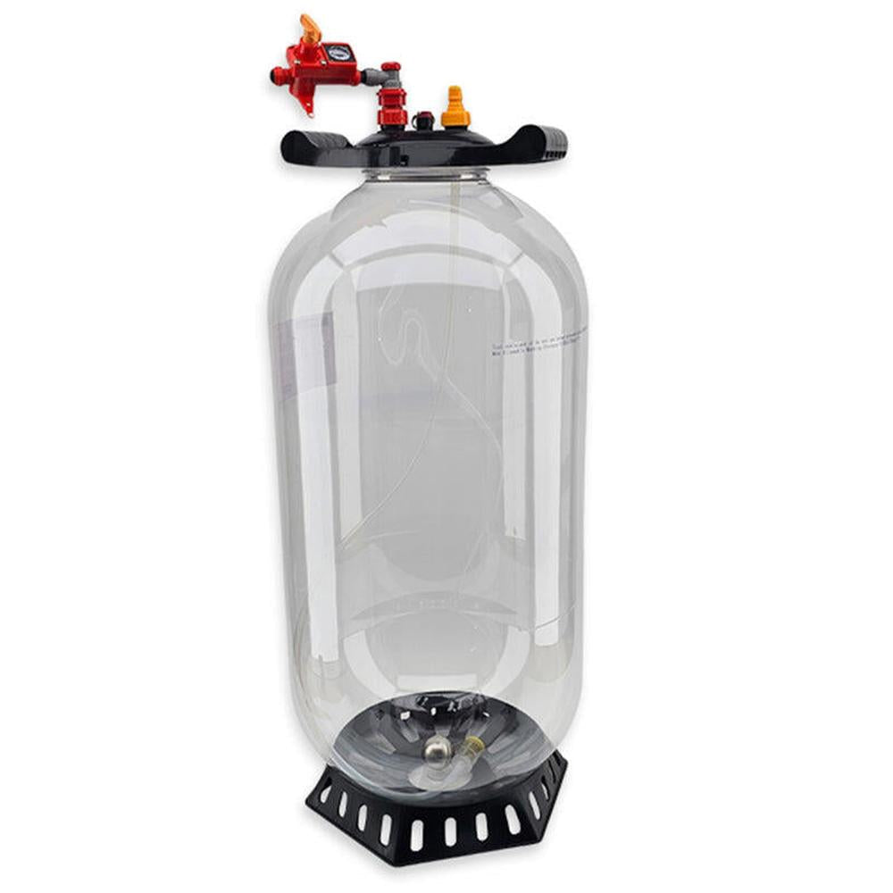 FermZilla 60L All Rounder PET-gjæringstank med Easy-Grip lokk og spundingventil.