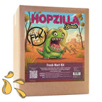 FWK HopZilla Blonde Fresh Wort Kit for 20 liter øl, med tegneserie-monster.