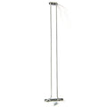 Glassrack i børstet stål, 40cm skinne for oppheng av stetteglass.