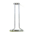 Krommet glassrack for oppheng av stetteglass, 25 cm kompakt skinne.