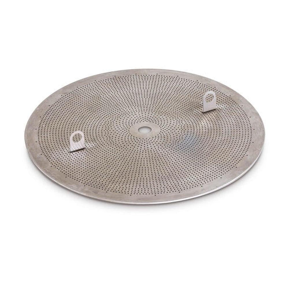 Grainfather G70 topp kornplate i rustfritt stål med perforert overflate og to løftehåndtak.