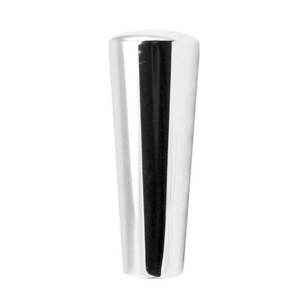 Krommet messinghåndtak til tappekran, elegant og tungt design.
