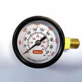 Svart høytrykk manometer 0-4500 PSI for CO2 regulator med 1/4" NPT gjenger.