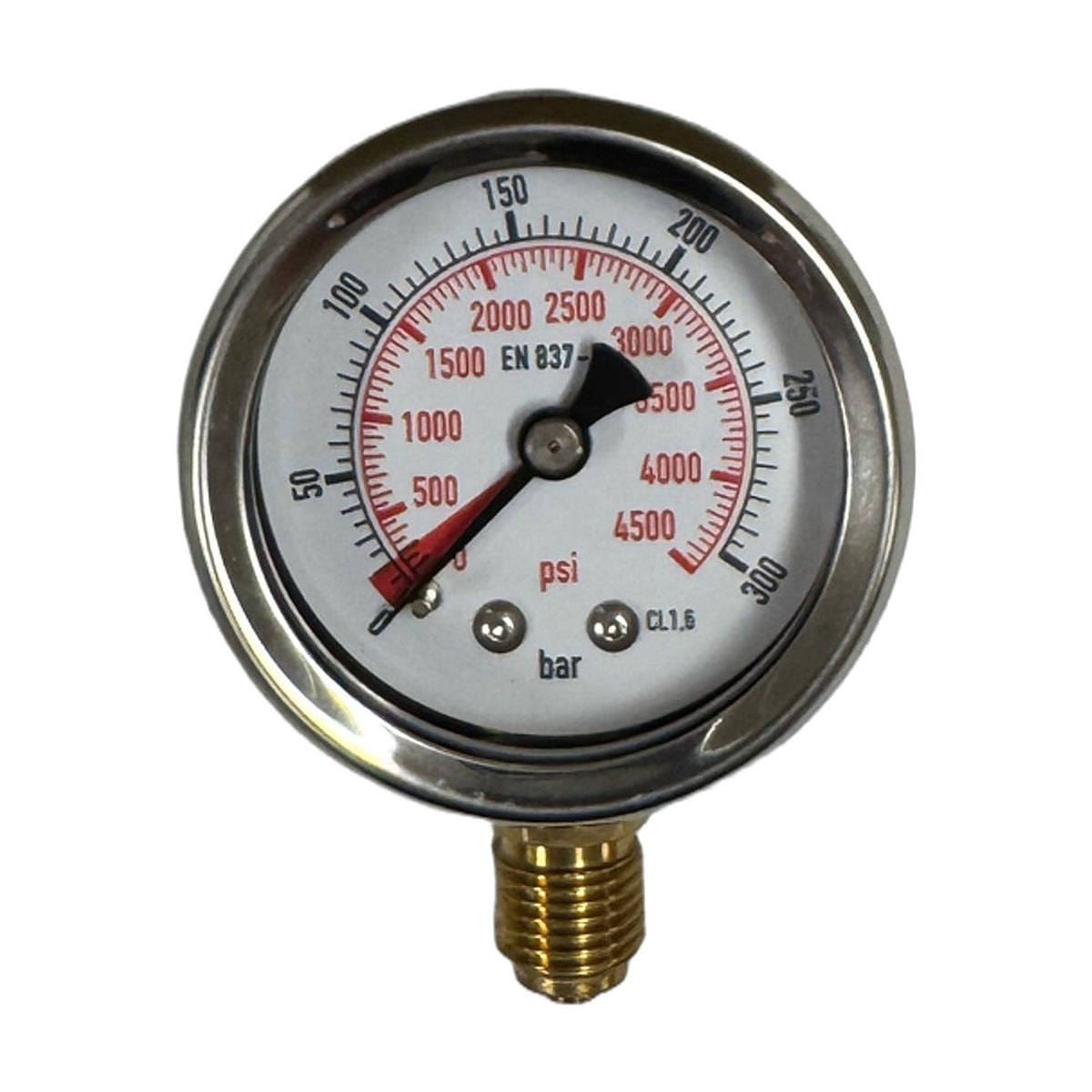 Høytrykksmanometer 50 mm 0–300 bar med G1/4"-gjenge