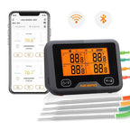 Inkbird IBBQ-4BW Wi-Fi & Bluetooth grilltermometer med fire prober og app-visning.