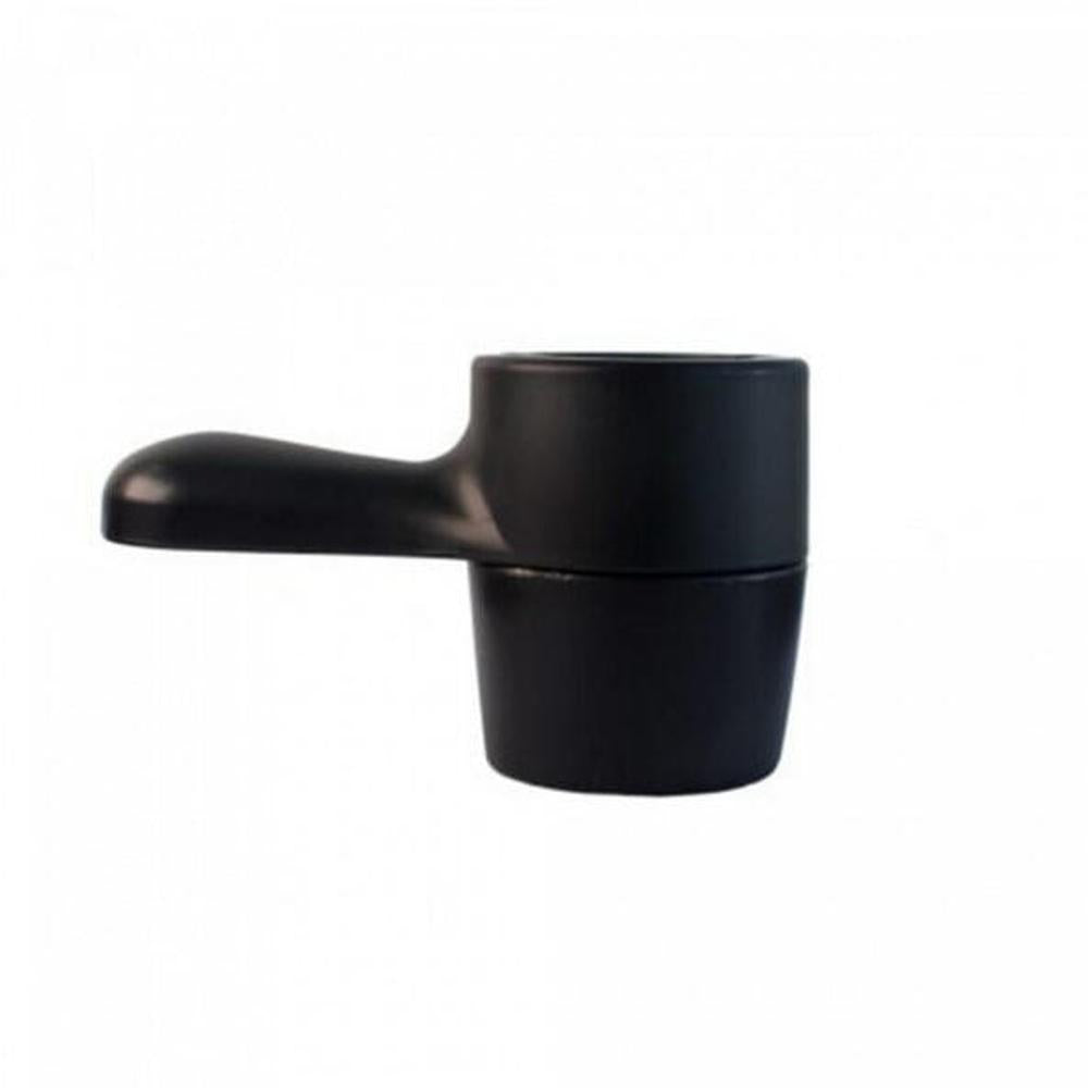 Svart iTap B27 klemadapter for svingtoppflasker, med håndtak.