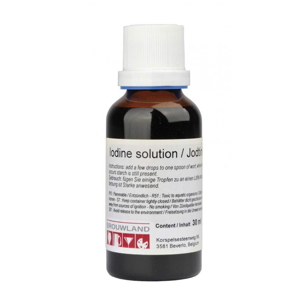 Jod tinktur 30ml flaske for stivelsestest under mesking.