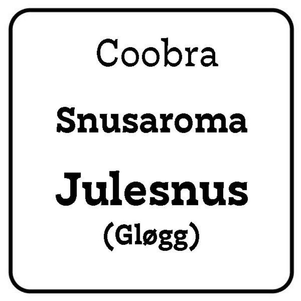 Coobra Snusaroma Julesnus (Gløgg) 25ml flaske – hjemmebrygg