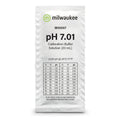 Milwaukee pH 7.01 kalibreringsvæske 20ml engangspose for nøyaktig pH-måling.
