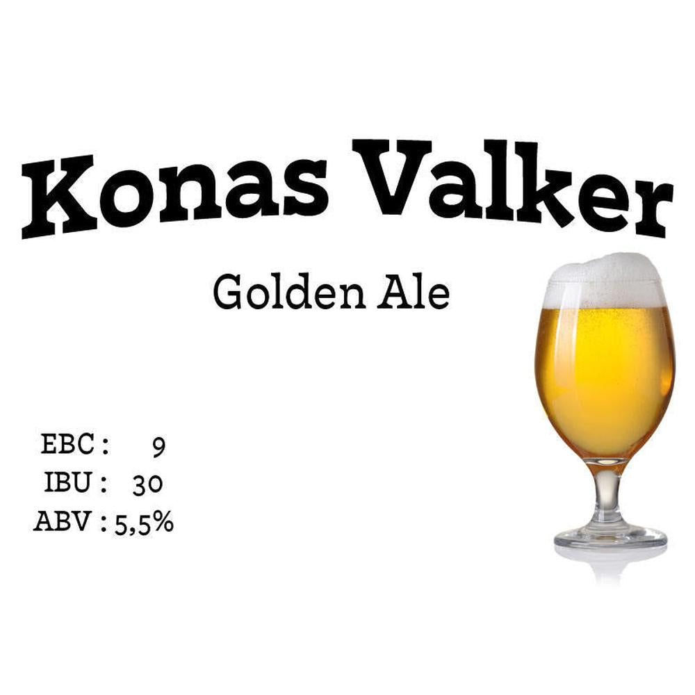 Konas Valker Golden Ale ølsett med Citra humle, 23 liter – hjemmebrygg