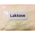 Laktose 500g i gjennomsiktig pose med hvit etikett for ølbrygging og matlaging.