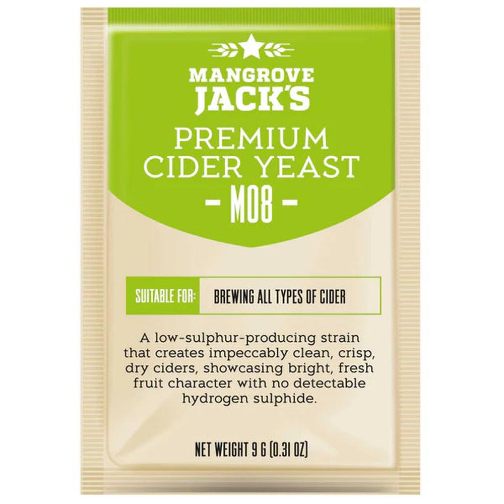 M08 Premium Cider Gjær – 9 g – Mangrove Jack's