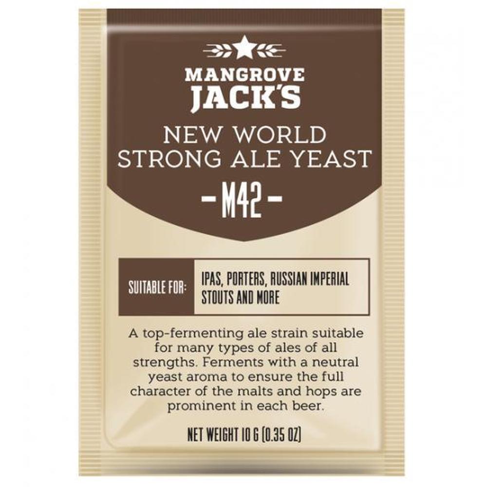 Mangrove Jack's M42 New World Strong Ale tørrgjær 10g – hjemmebrygg