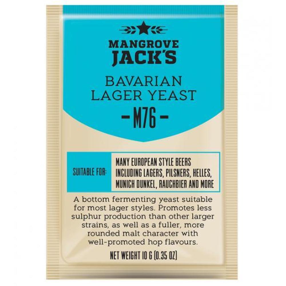Mangrove Jack's M76 Bavarian Lager gjær 10g – hjemmebrygg