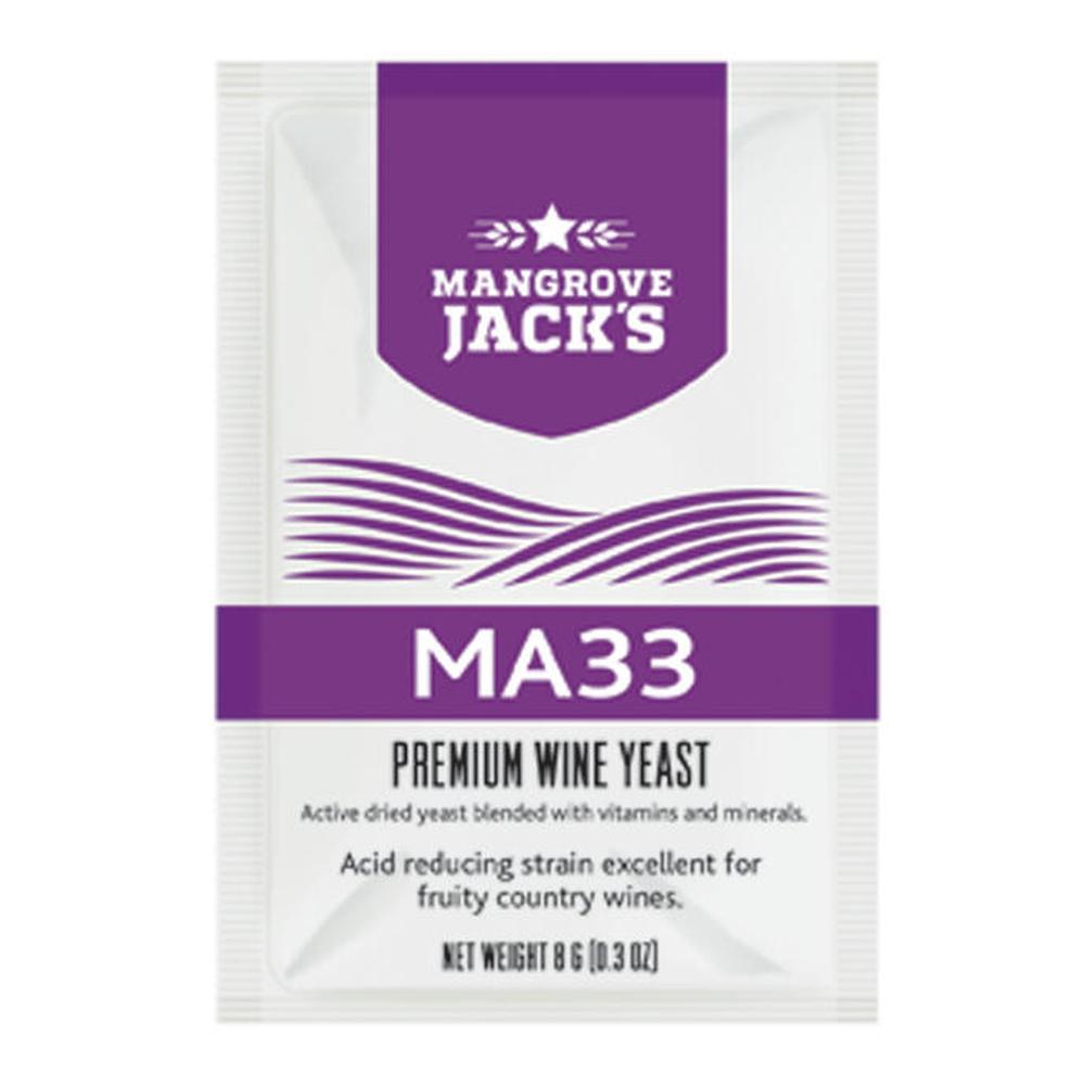 Mangrove Jack's MA33 Premium vingjær 8g – syrereduserende for frukt- og bærviner
