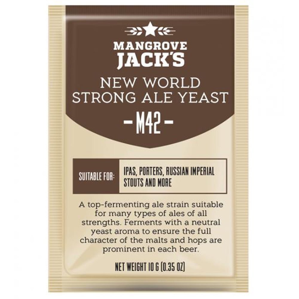 Mangrove Jack’s M42 New World Strong Ale ølgjær 10g – hjemmebrygg
