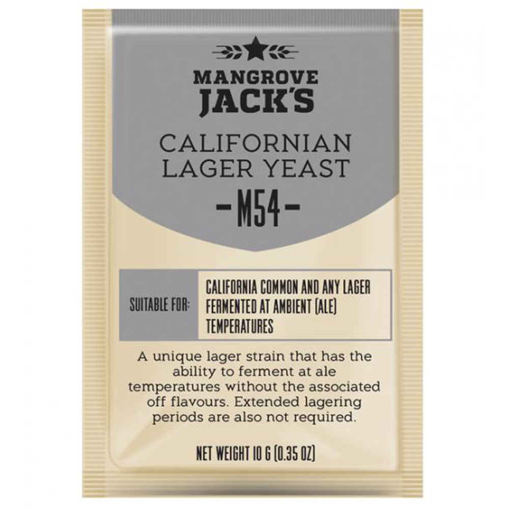 Mangrove Jack’s M54 Californian Lager ølgjær 10g – hjemmebrygg