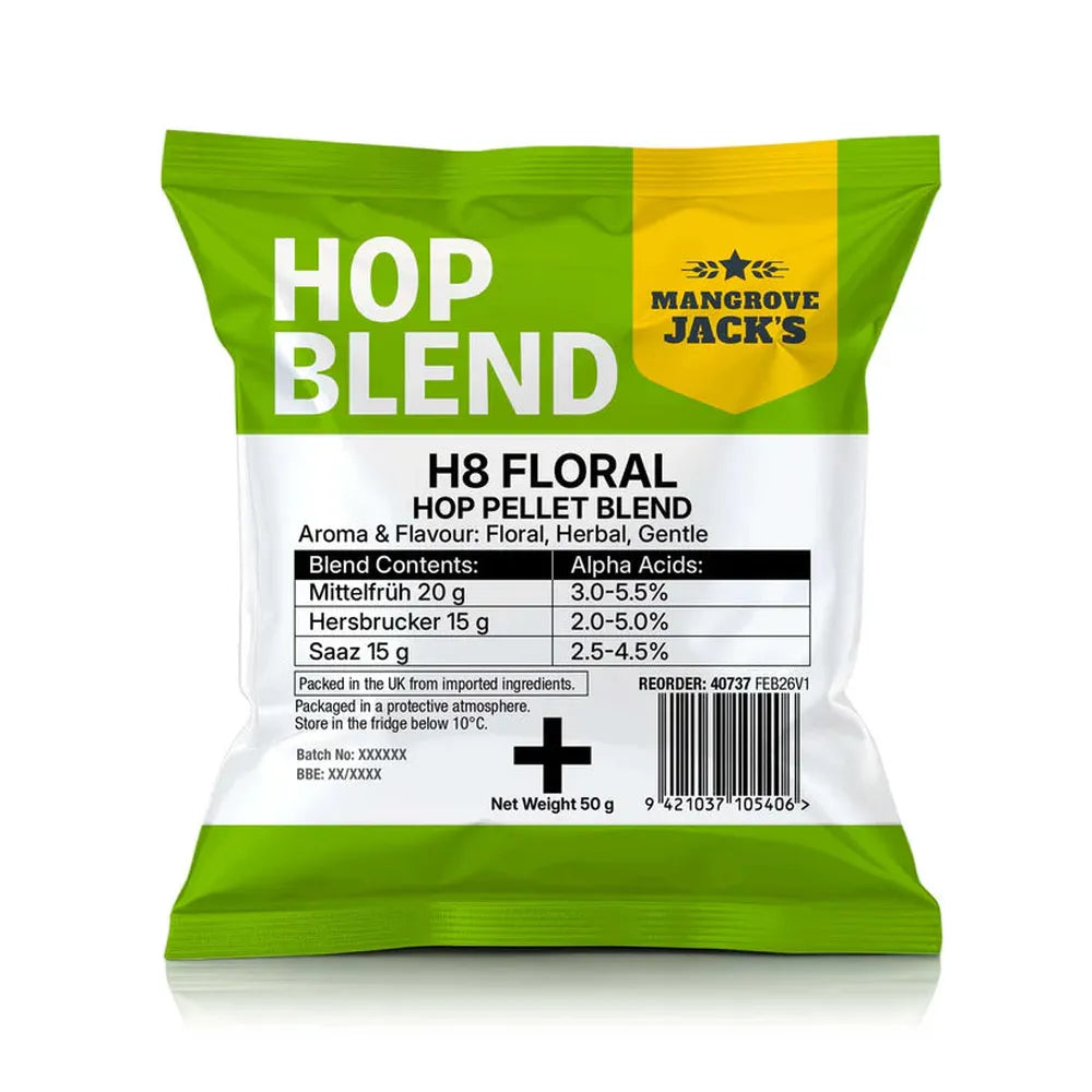 Mangrove Jack’s H8 Floral humlepellets 50g – hjemmebrygg