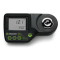 Milwaukee MA885 digitalt refraktometer i svart, med tydelig display og knapper for måling av sukkerinnhold.