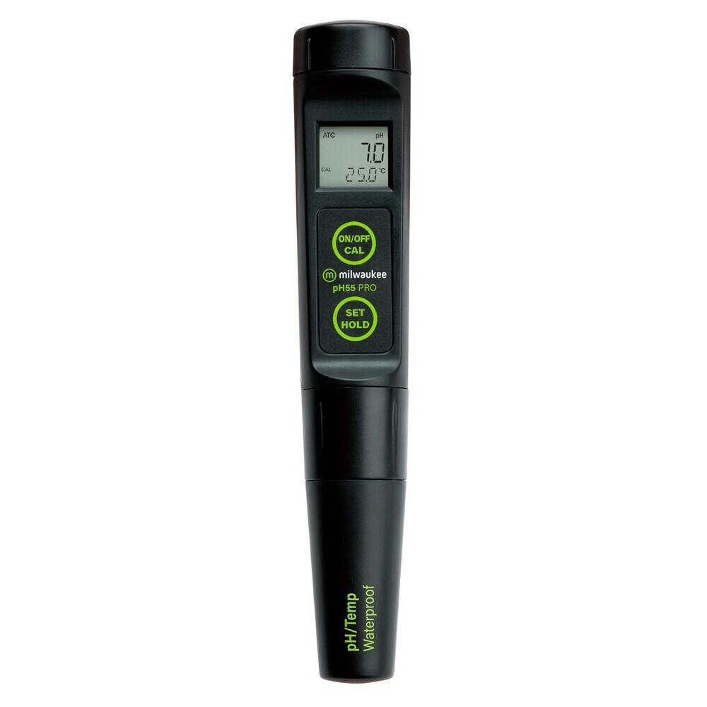 Milwaukee PH55 PRO digitalt pH-meter for brygging, med utskiftbar probe og LCD-display.