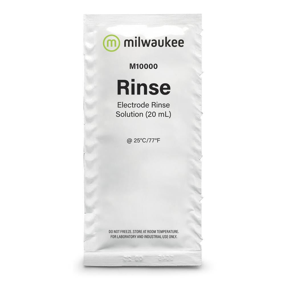 Milwaukee Rinse Solution 20 ml engangspakke for pH-elektroder.