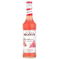 Monin Bubblegum sirup 70 cl i glassflaske med rosa væske og hvit etikett.