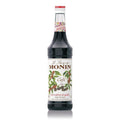Monin Kaffe sirup 70 cl i glassflaske med kaffeplantemotiv.