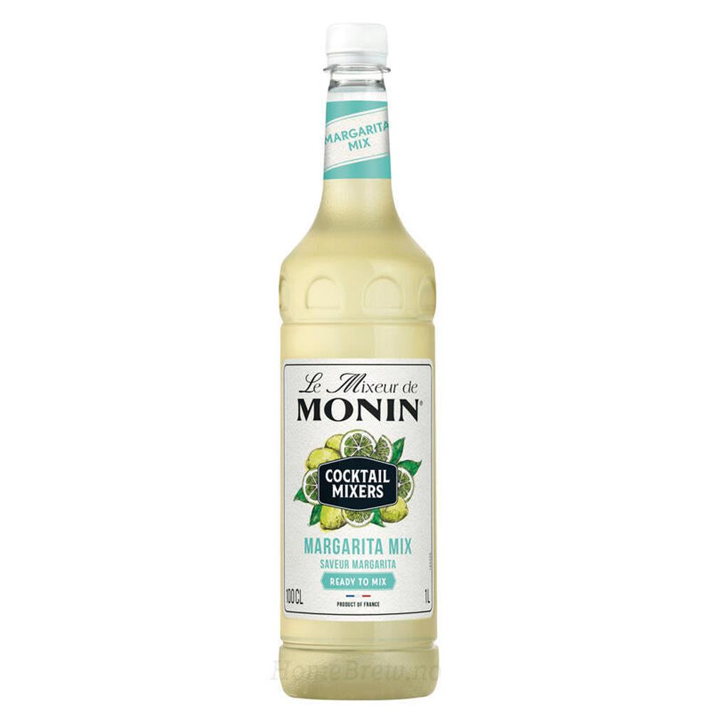 Monin Margarita Mix 100 cl flaske med lime- og sitrusdesign.