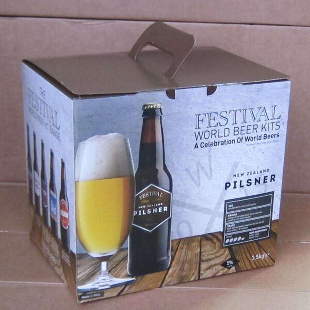 Festival New Zealand Pilsner ølsett 3,6kg – hjemmebrygg