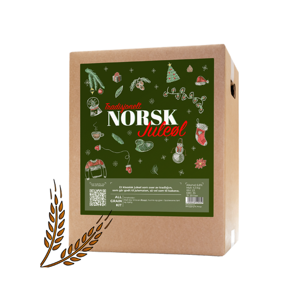 Tradisjonelt Norsk Juleøl Allgrain ølsett 20L