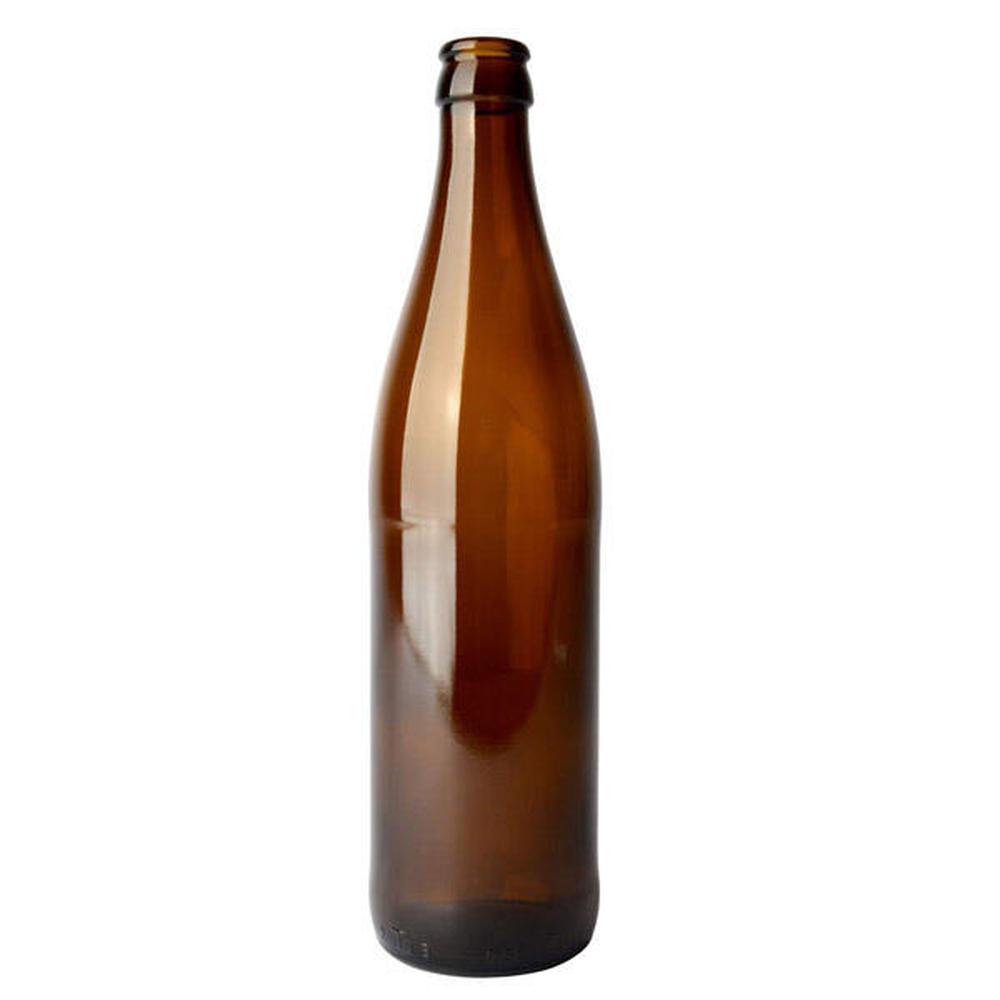 Brun NRW 0,5 liters gjenbruks ølflaske i glass, for hjemmebrygg.