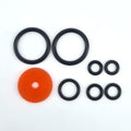 Pakningssett med svarte O-ringer og en oransje skive for Mini 360 Core Regulator.