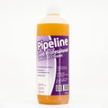 Pipeline Gold Professional klorin-fri rensevæske for tappelinjer, 1 liter flaske med lilla etikett.